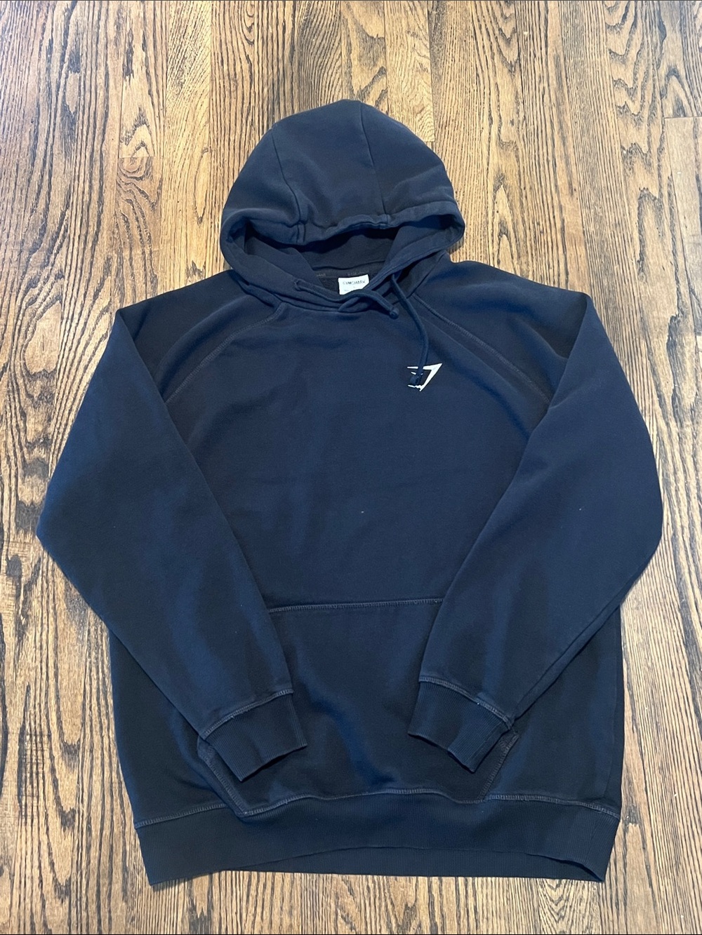 Gymshark Black Hooded Pullover Sweatshirt